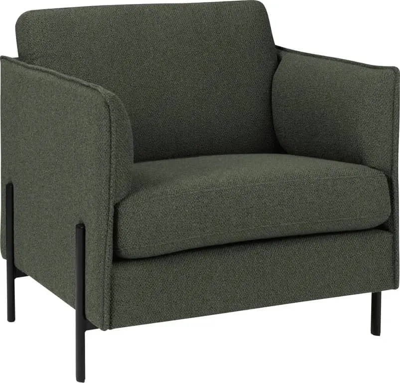 Sone høy stol Modulsofa, 1,5 seter sofastol i stoff Taffie Thule, armlene Y2.