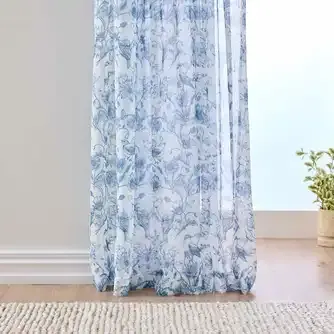Urban Interiors Annabelle Sheer Pencil Pleat Curtain Single