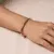 Armband in edelstaal, zirkonia