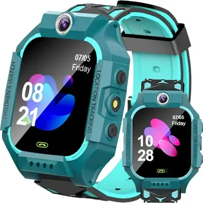 Smartwatch Kinder Smart Watch Armbanduhr mit GPS Camera SIM für Kinder Mädchen Jungen Ab 3 Jahre Touchscreen Sport Fitness Armband Geschenk Call Android iOS Blau Retoo