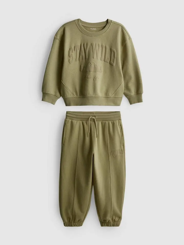 1–9 ans | Sweat-shirt et bas de jogging à revers