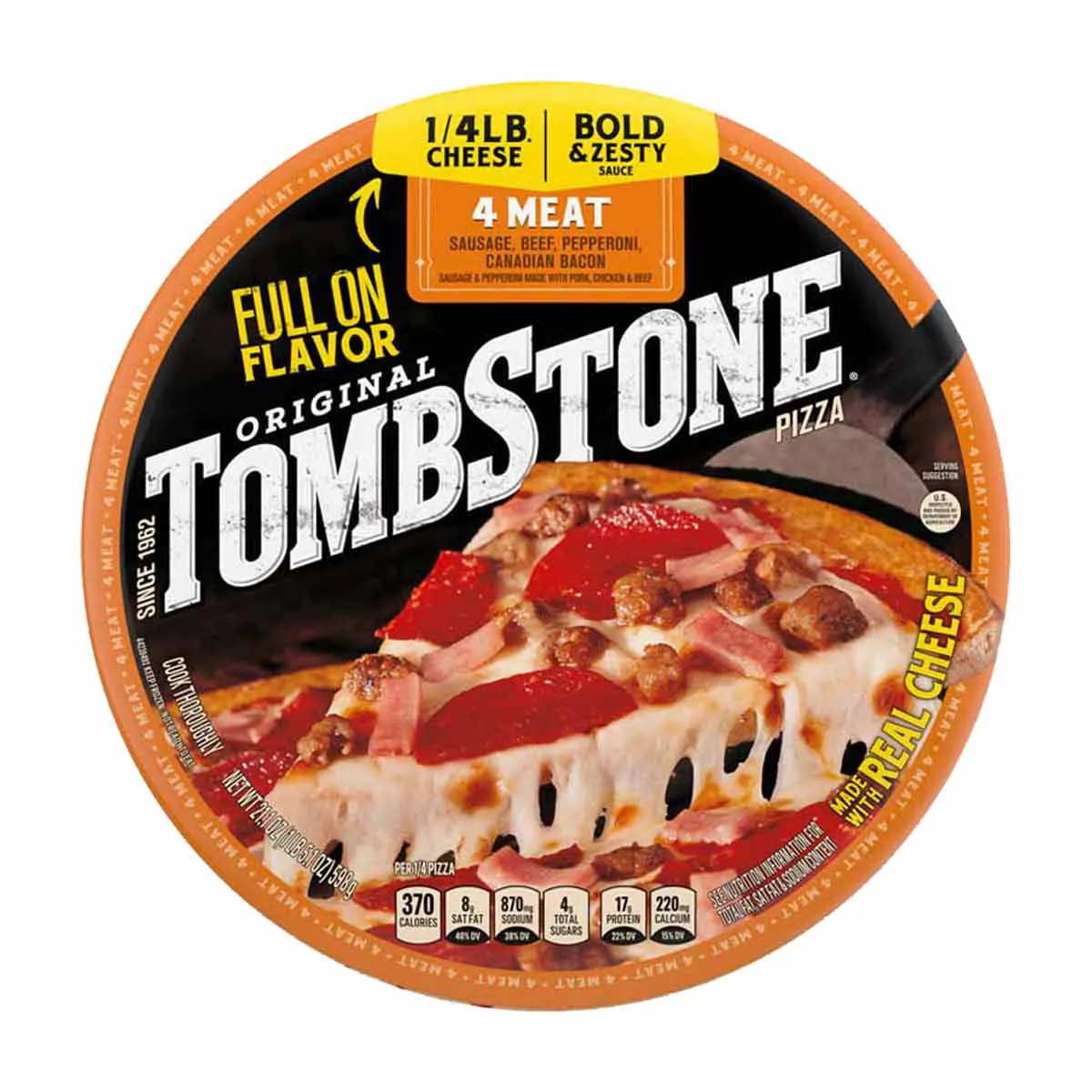 Tombstone Four Meat Frozen Pizza, 21.1 oz