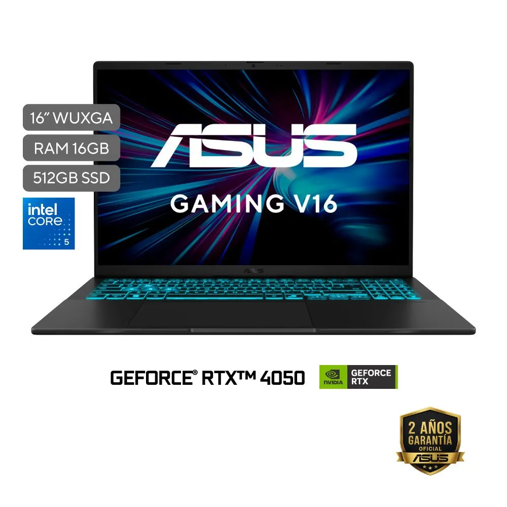 Laptop ASUS VivoBook V16 16" Core 5 210H 16GB RAM 512GB SSD