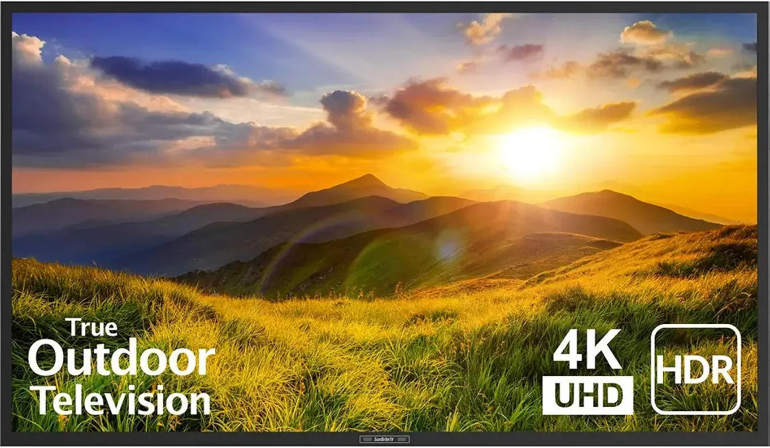 SunBrite 65-Inch Outdoor Television 4K with HDR - Signature 2 Series - for Partial Sun SB-S2-65-4K-BL (65-inch, Black)