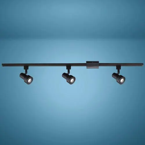 Patriot Lighting® Step Light 3-Light Black LED Track Lighting Set