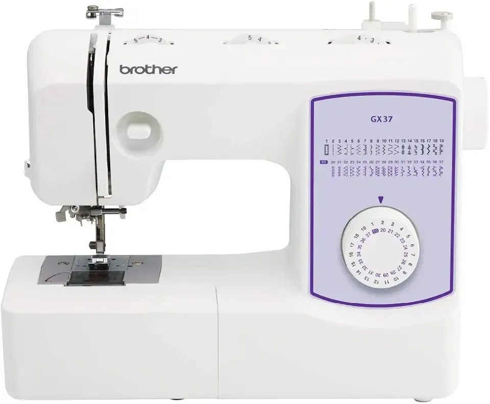 Brother Sewing Machine, GX37, 37 Built-in Stitches, 6 Included Sewing Feet