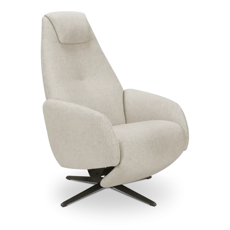 Relaxfauteuil Davoli - handmatig - stof Soda Beige - OP=OP
