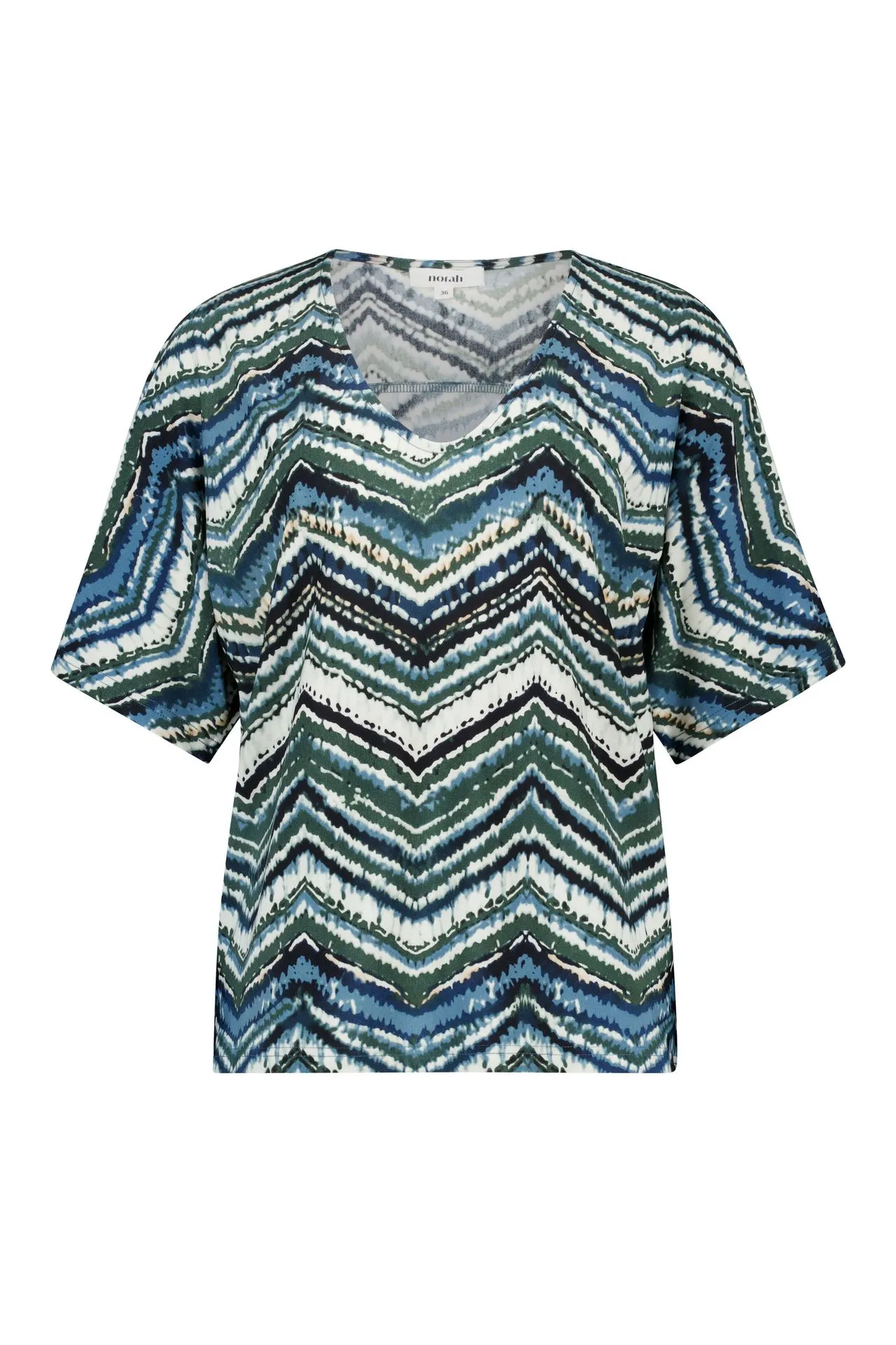 Groen shirt met zizagpatroon