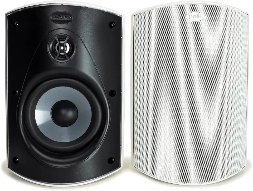 Polk Audio Atrium 6 All-Weather Outdoor Speakers, 100W Wired (Pair, White)
