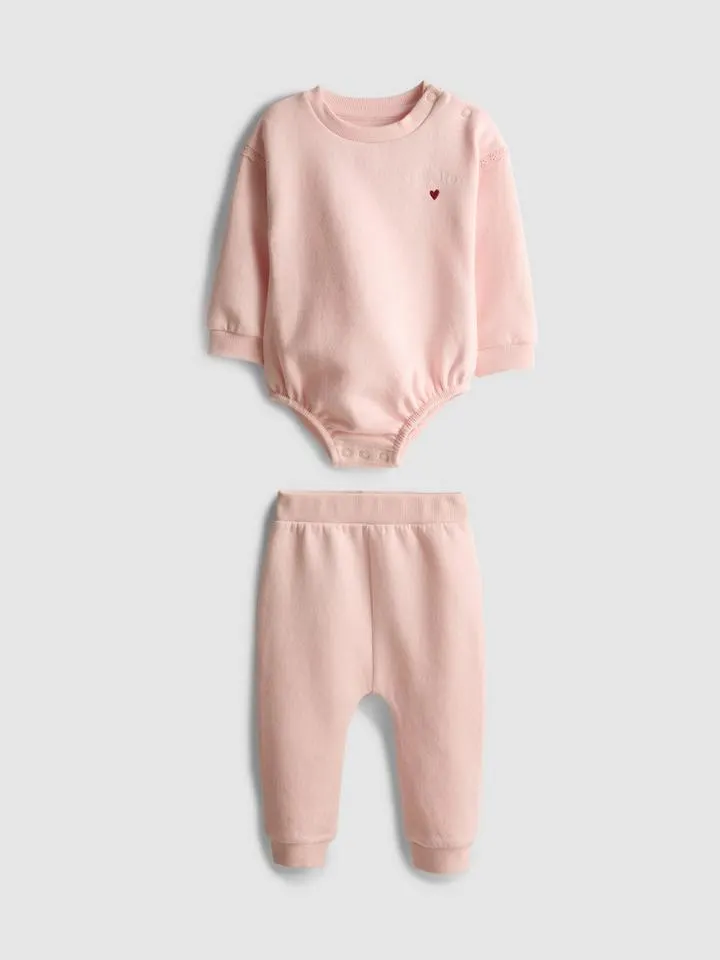 0–18 mois | Body et bas de jogging en coton nouveau-né