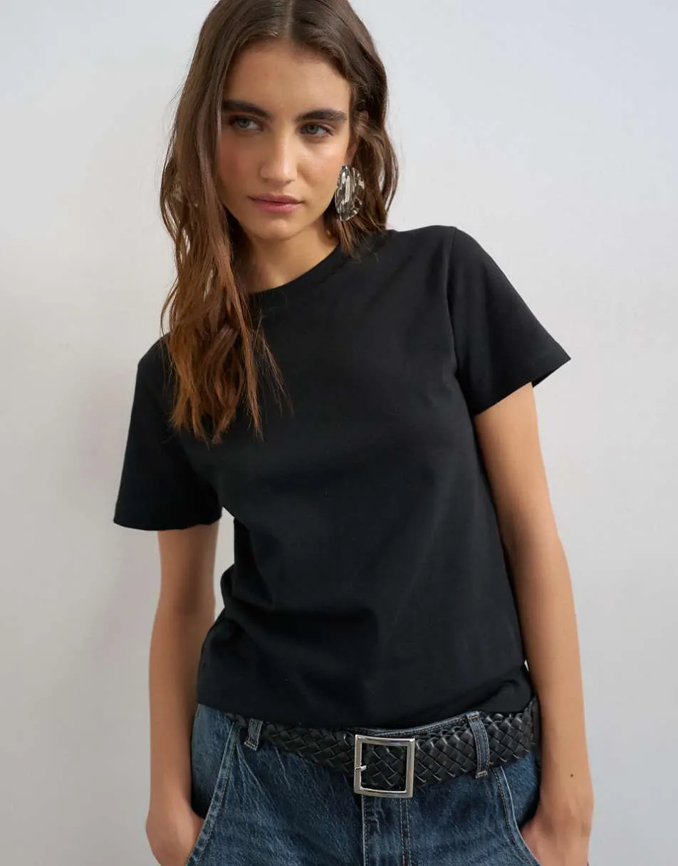 Topshop classic tee in black