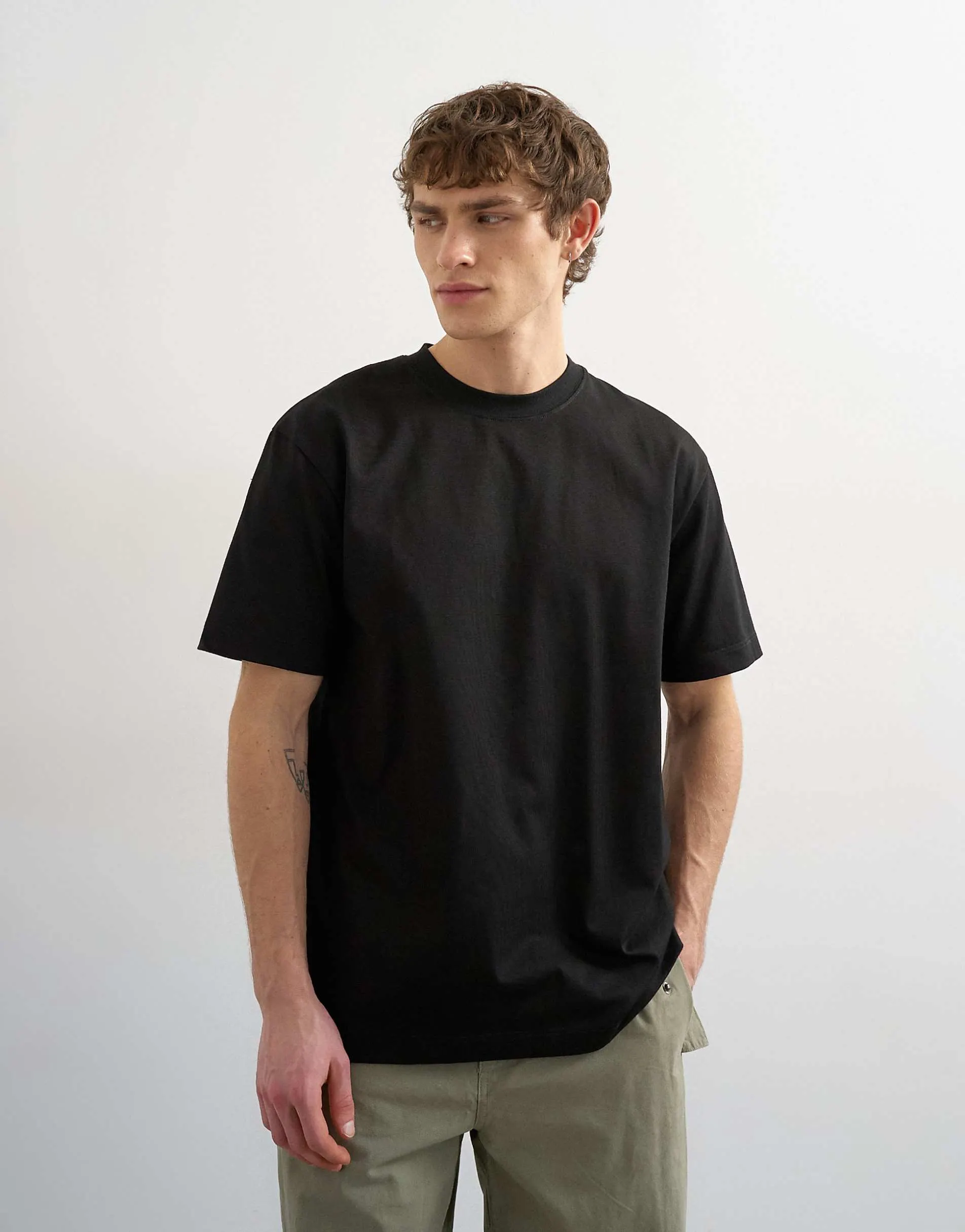 Topman relaxed fit t-shirt in black