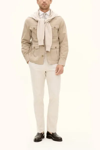 Safari Shirt Jacket Dusty Beige
