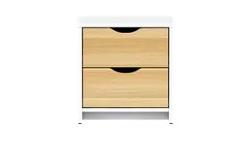 2 Drawer Bedside Table