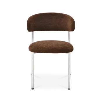 Stoel MARGIT Burnt Umber/Chrome