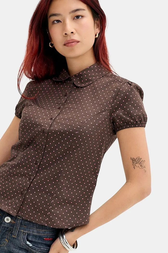 Camicia con Colletto Tondo Clover Kimchi Blue