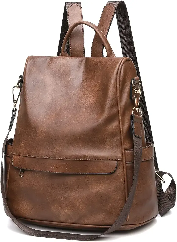 Women Backpack Purse PU Leather Anti-theft Casual Shoulder Bag Fashion Ladies Satchel Bags