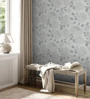 Papel pintado vinílico Attractive 390251 gris 0,53 x 10,05 metros