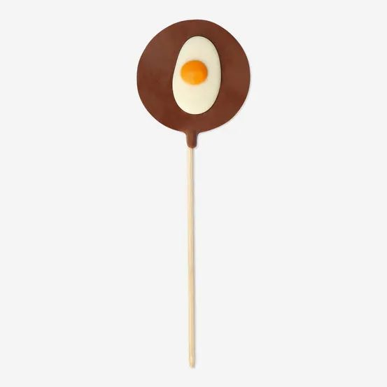 Sjokoladestekt egg-lollipop