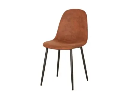 Stoel Speech 45x46x88cm - stof - cognac