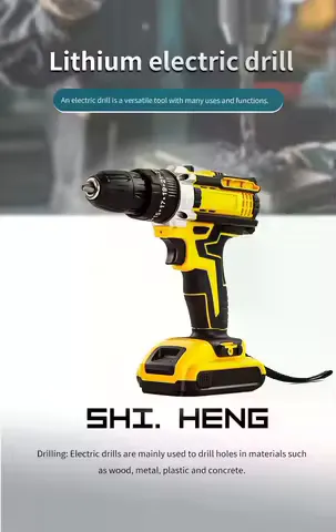 1 Set 21v Luxury Accessories Cordless Lithium Electric Drill Set Multifunctional Household Power Tools Rechargeable Electric Screwdriver Portable Hand Drill for DIY Home Repair Installation Screwing And Drilling