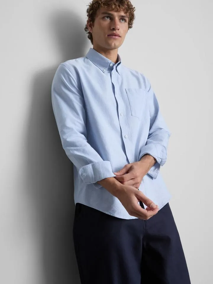 Chemise Oxford coupe regular en pur coton
