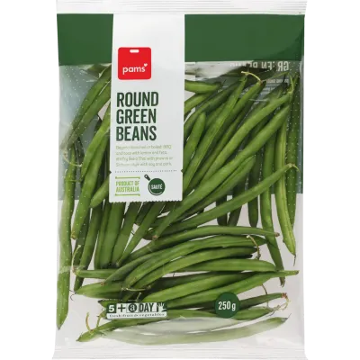 Pams Round Green Beans 250g
