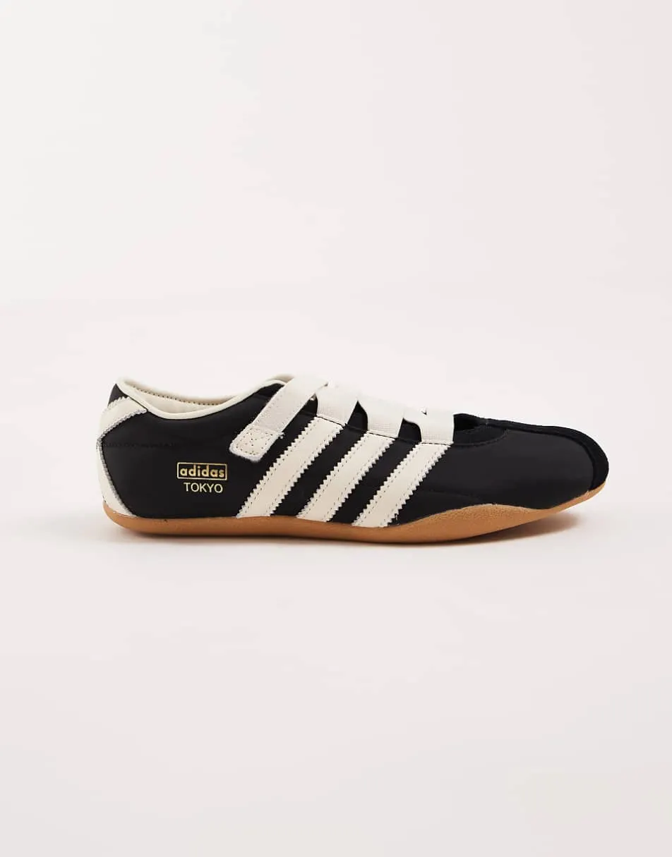 adidas Originals Tokyo mary jane flats in black and white