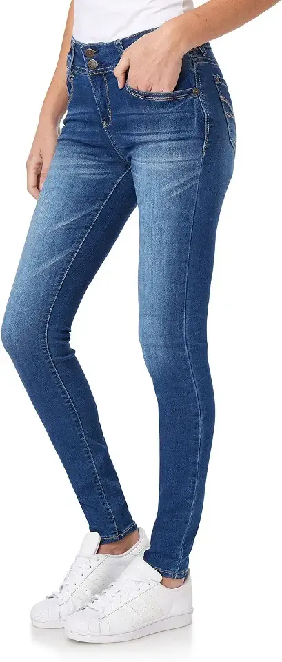 Women's Ultra Fit Skinny Mid-Rise Insta Soft Denim Juniors Jeans (Also Available in Plus Sizes)