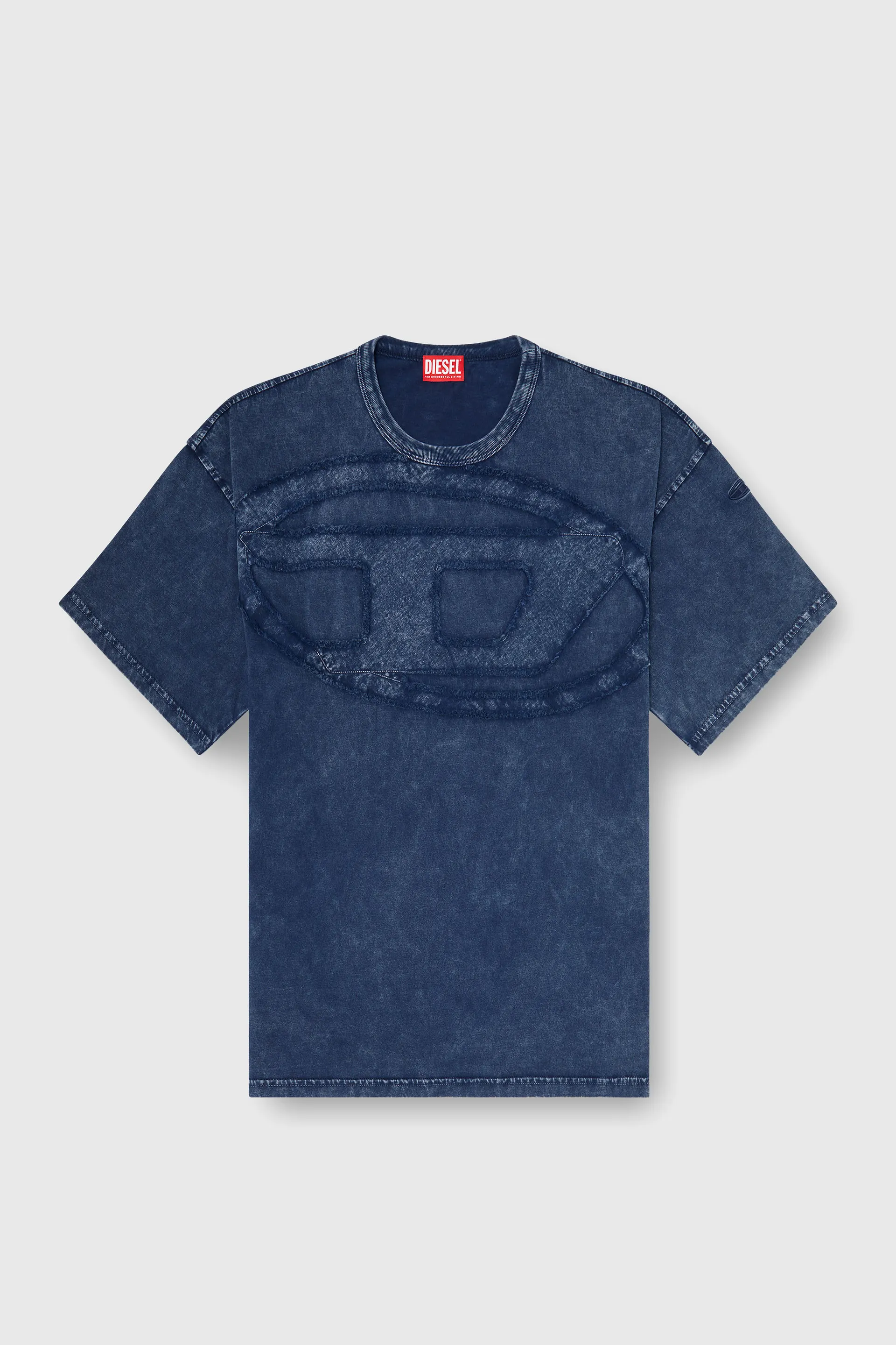 Relaxed cotton T-shirt with Oval D applique