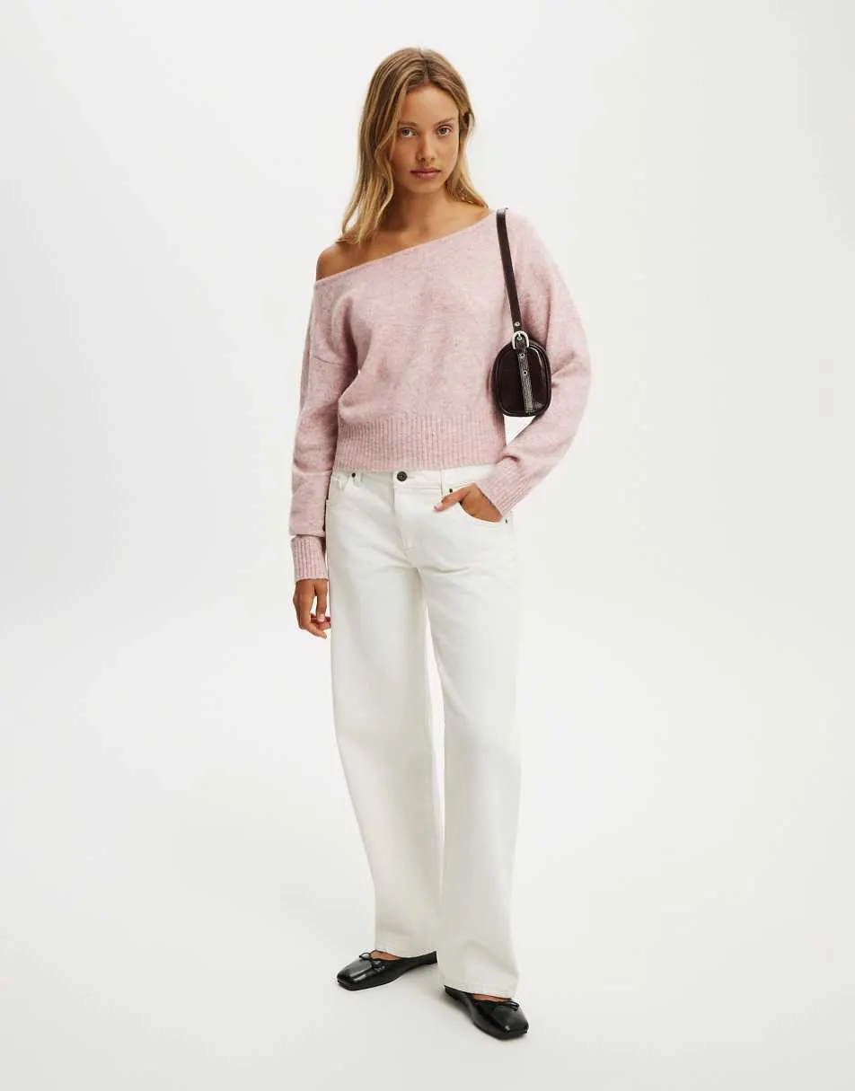 Cotton On Luxe slouchy knit in pink