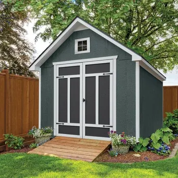 Yardline Stonefield Wood Storage Shed - Do It Yourself Assembly