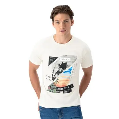 Playera Hummo Hombre Manga Corta Diseño Frontal Summer Vibe