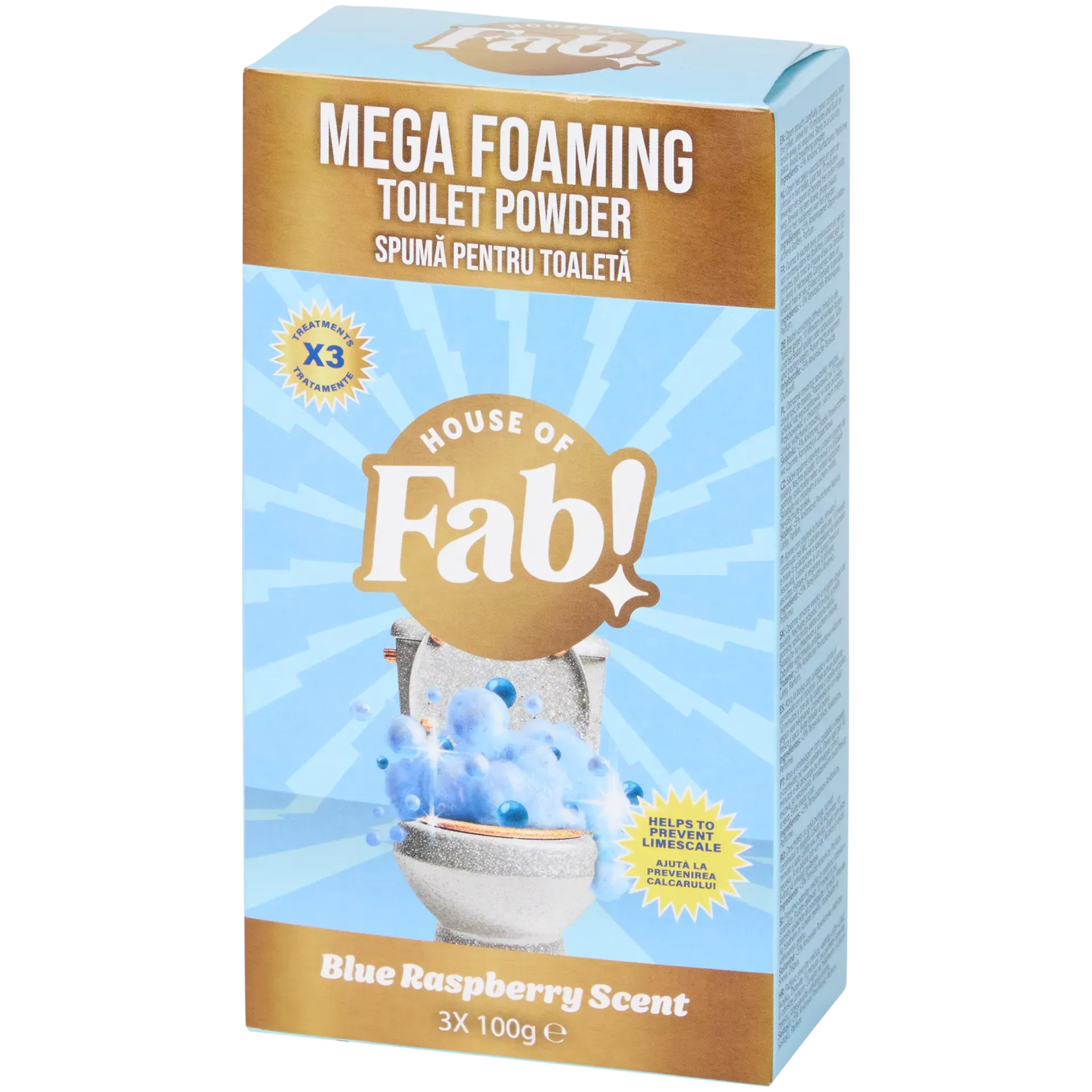 Schiuma detergente per WC Fabulosa Blue Raspberry
