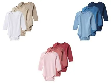 Bodys cruzados para bebé pack 3