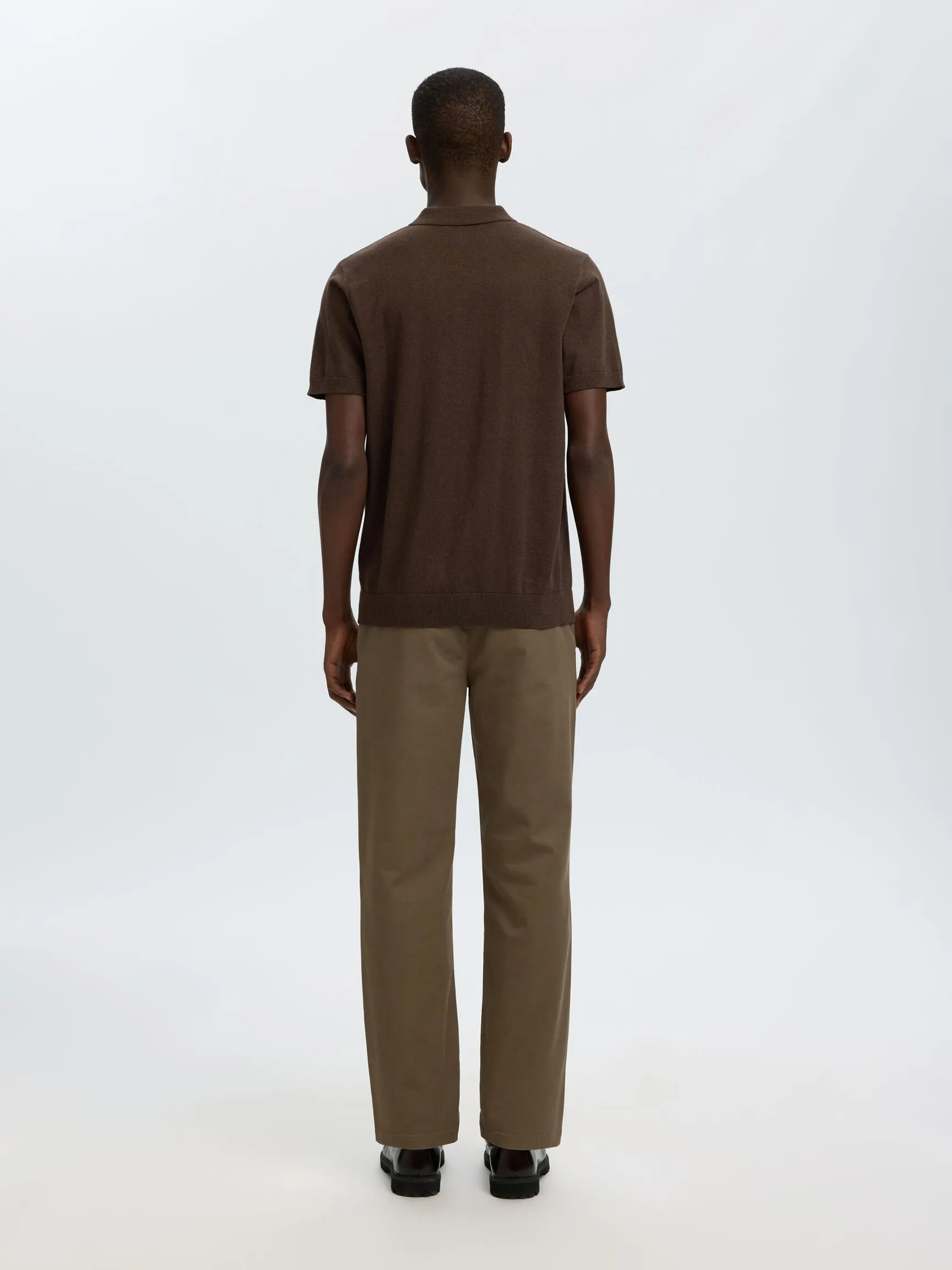 STRIKKET STRIKKET POLOSKJORTE