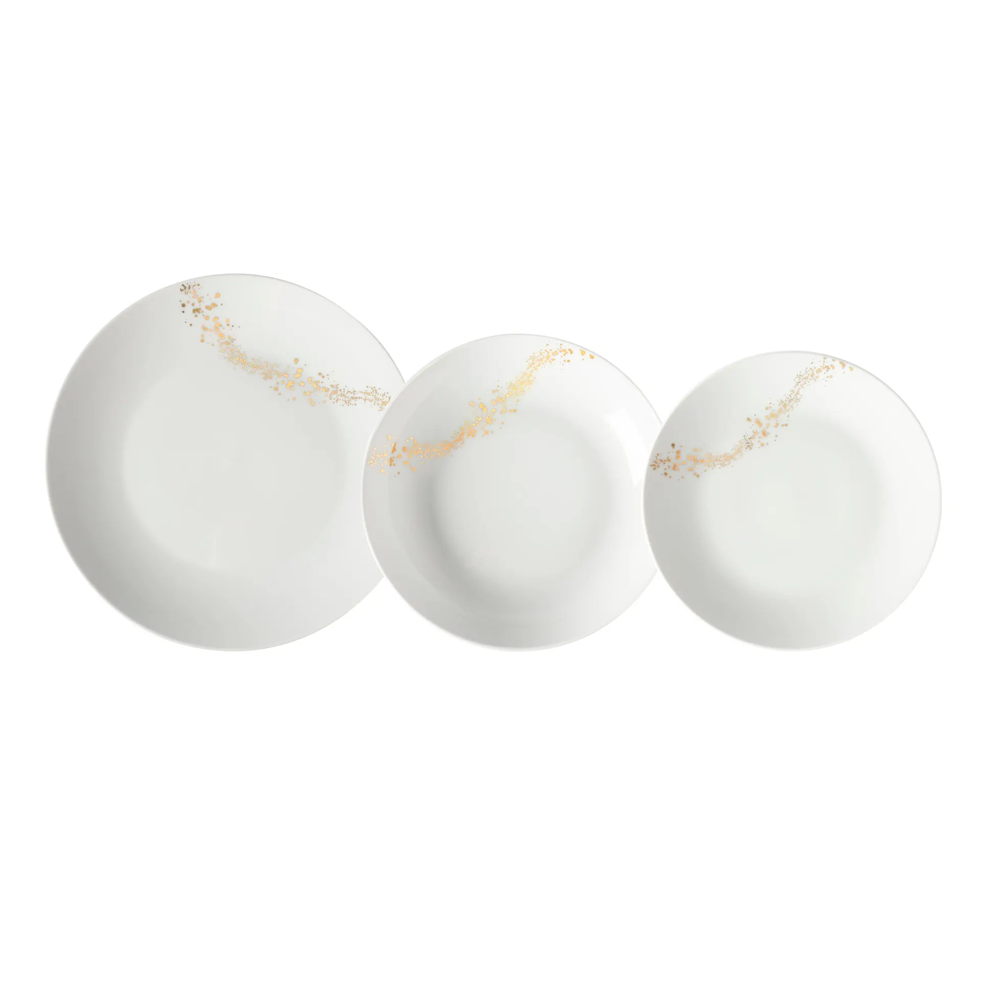 Servizio di piatti Golden edge in Porcellana