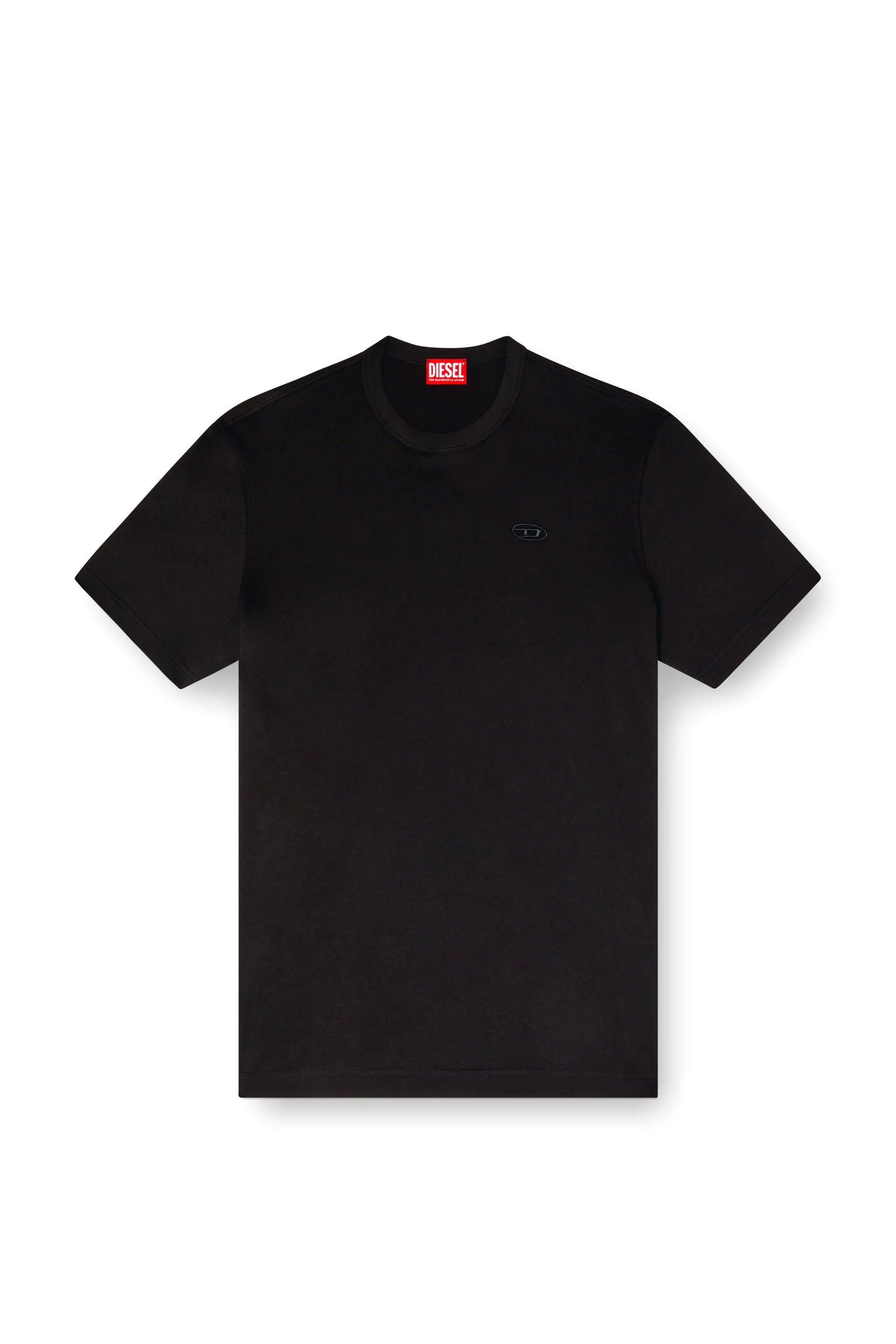 T-shirt with tonal logo embroidery