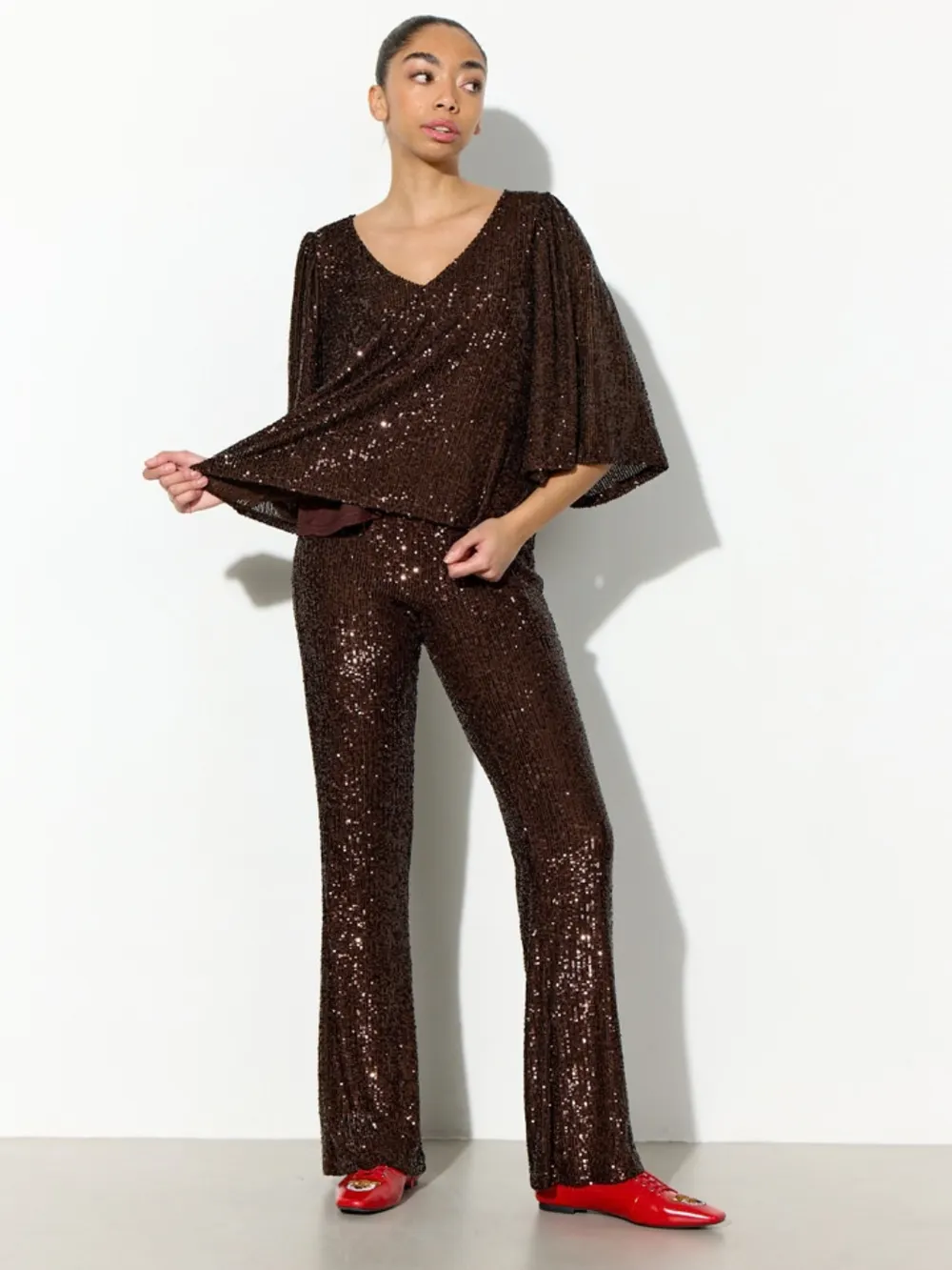 JONA SEQUIN TROUSERS