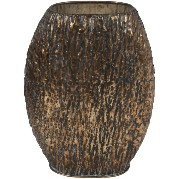 Decoratievaas Mingardo L brons ovaal