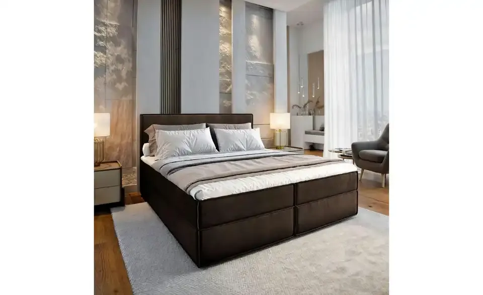 MASSENO Boxbett mit Bettkasten Pellio BHL 140|98|210 cm