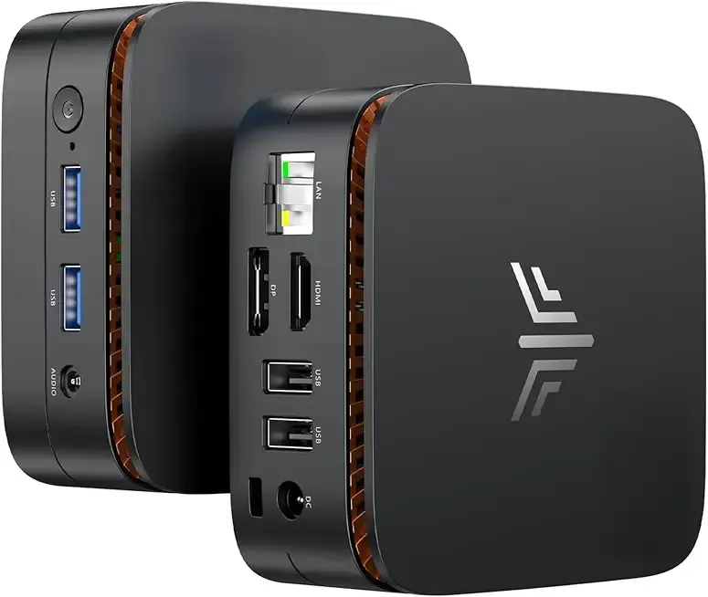 KAMRUI Essenx E1 Mini PC, N95 Processor (up to 3.4GHz), 12GB LPDDR5 RAM 256GB M.2 SSD, Mini Desktop Computer Support Dual 4K, WiFi, Ethernet for Business, Office, Home