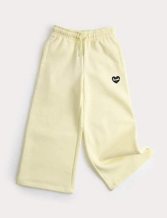 Cotton Rich Wide Leg Joggers (2-8 Yrs)