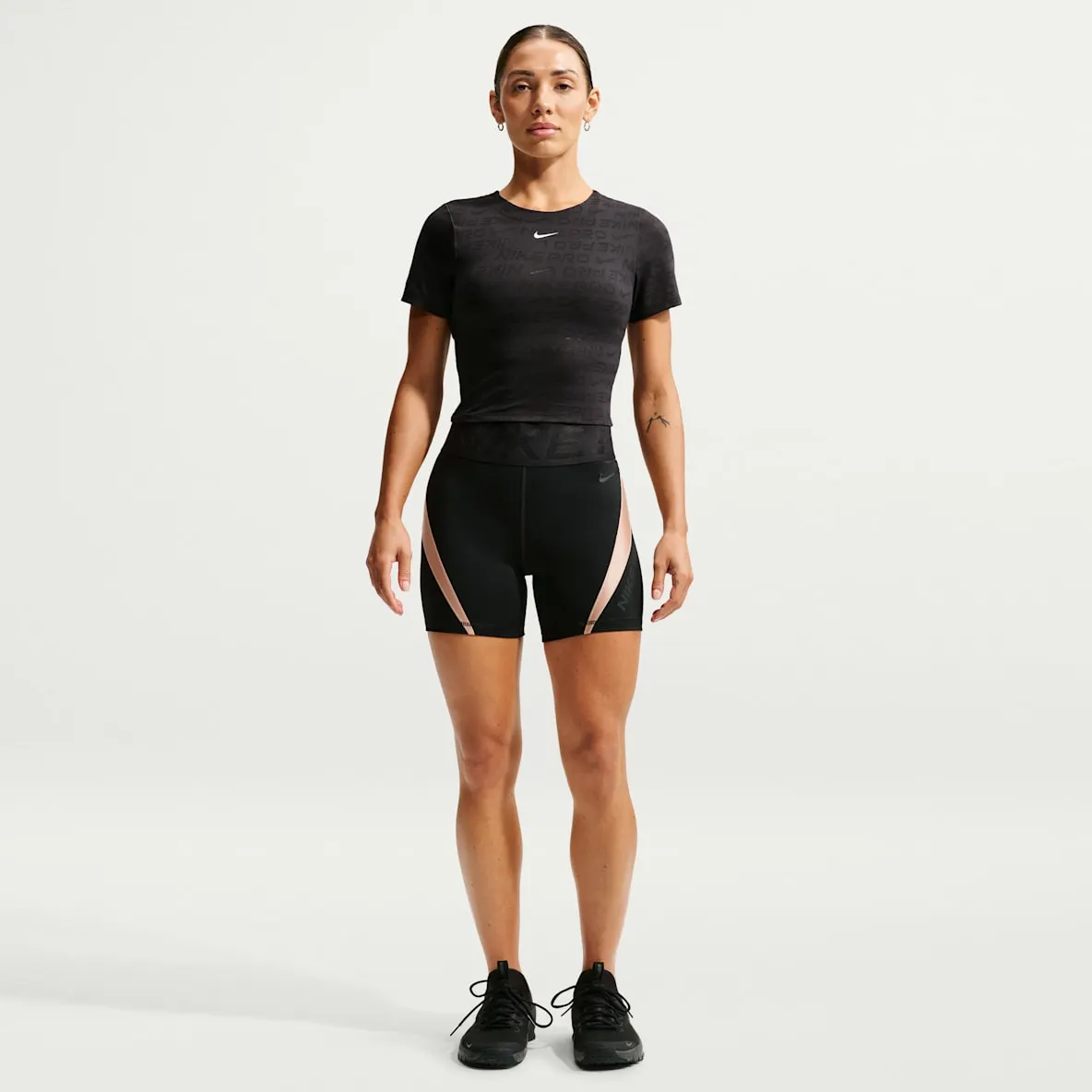 Dri-FIT sykkelshorts med høyt liv til dame (13 cm)