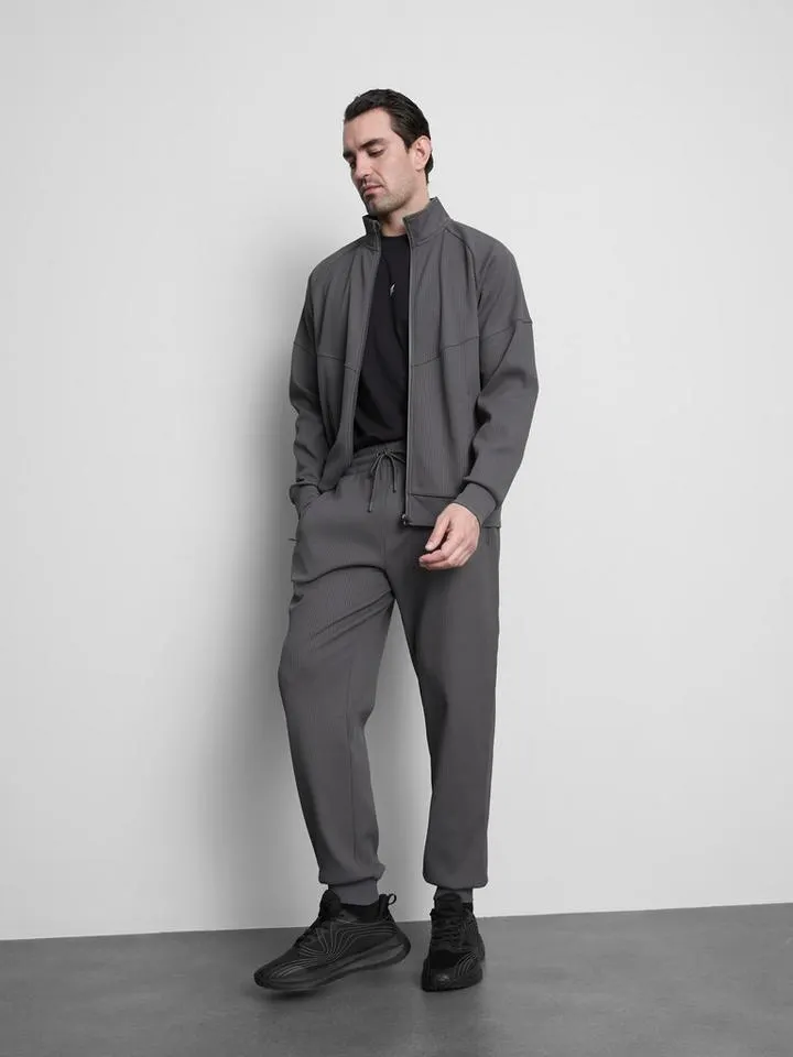 Bas de jogging gaufré à revers