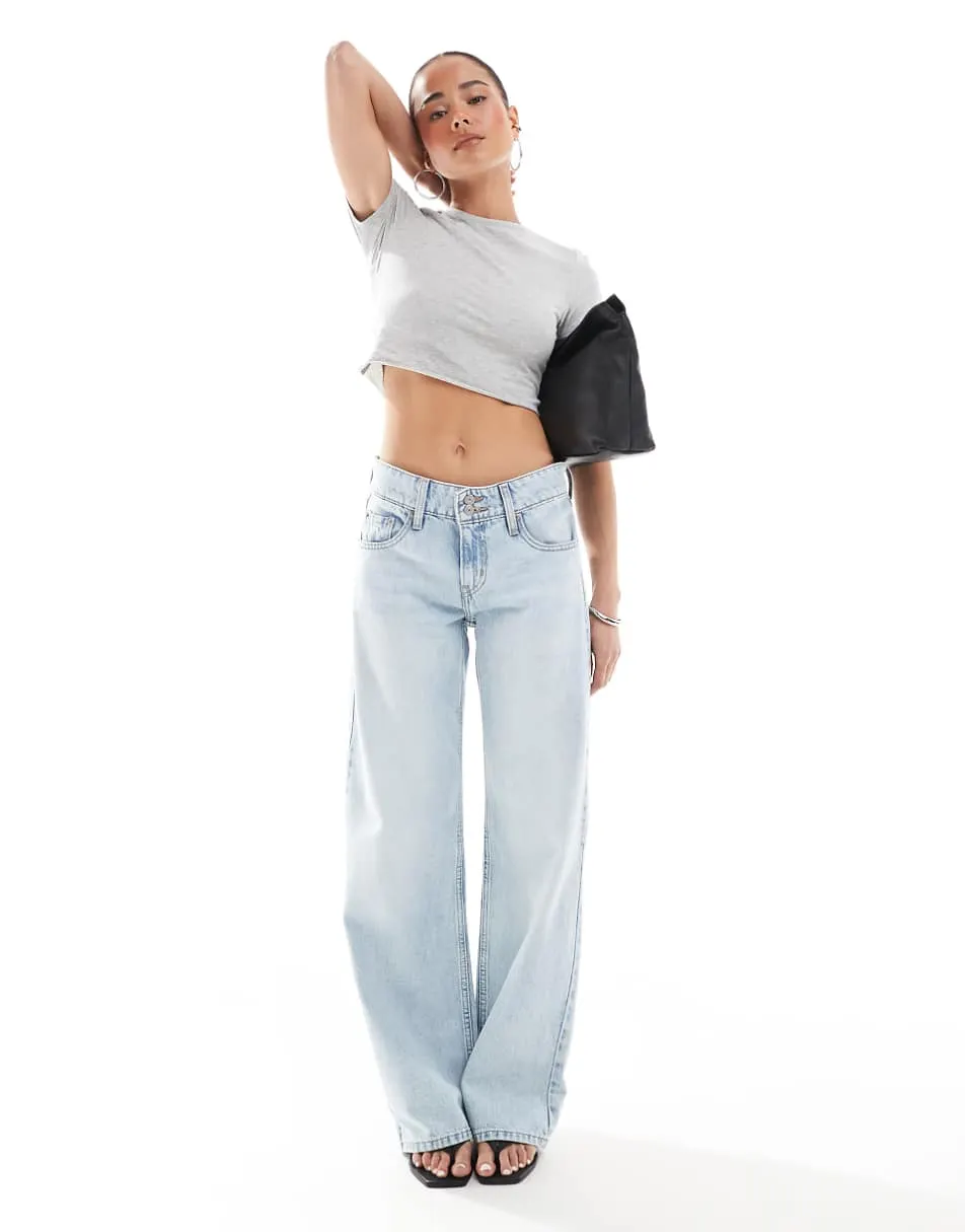 Levi's superlow loose jeans in bleach wash