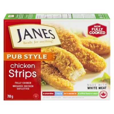 Pub Style Chicken Strips, Fully Cooked