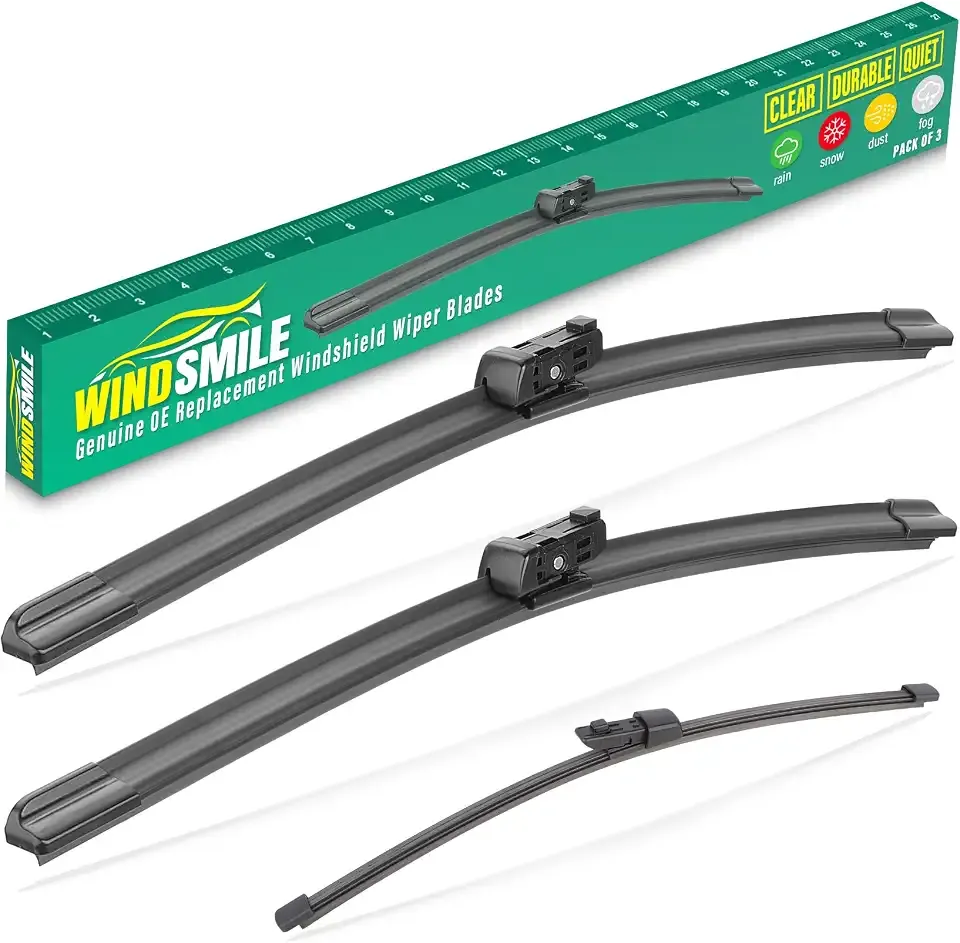 Fits 2018-2026 Vw Atlas & 2020-2026 Atlas Cross Sport, 26"+22" Front & 12" Rear 3-Piece Set, Streak-Free & Quiet Wiping