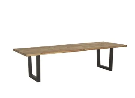 Boomstamtafel Scarface 300x110cm - sheesham massief - naturel