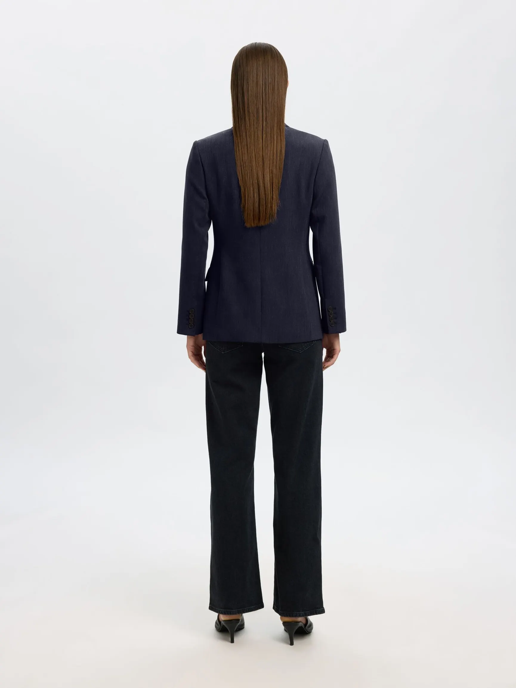 VISKOSEBLANDING KLASSISK BLAZER